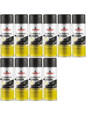 Nigrin Lackspray schwarz matt Spray 10x 400 Milliliter