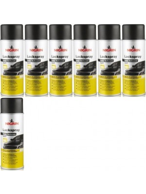 Nigrin Lackspray schwarz matt Spray 7x 400 Milliliter