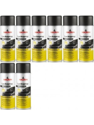 Nigrin Lackspray schwarz matt Spray 8x 400 Milliliter