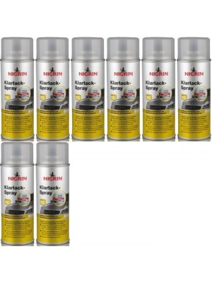 Nigrin Klarlack Spray 8x 400 Milliliter