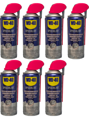 WD-40 SPECIALIST Smart Straw PTFE Trockenschmierspray 7x 400 Milliliter
