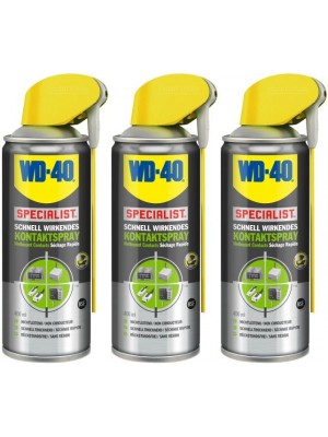 WD-40 SPECIALIST Smart Straw Schnell wirkender Kontaktspray 3x 400 Milliliter