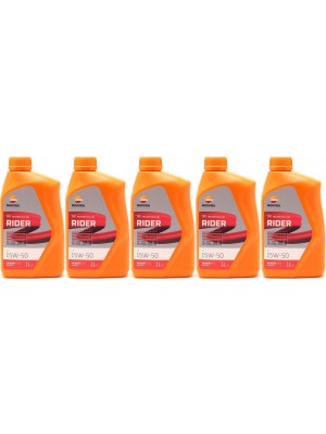 Repsol Motorrad Motoröl RIDER 4T 15W-50 1 Liter 5x 1l = 5 Liter