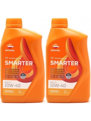 Repsol Motorrad Motoröl SMARTER Sport 4T 10W-40 1 Liter 2x 1l = 2 Liter