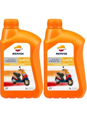 Repsol Motorrad Motoröl MOTO SCOOTER 2T 1 Liter 2x 1l = 2 Liter