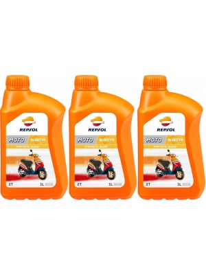 Repsol Motorrad Motoröl MOTO SCOOTER 2T 1 Liter 3x 1l = 3 Liter