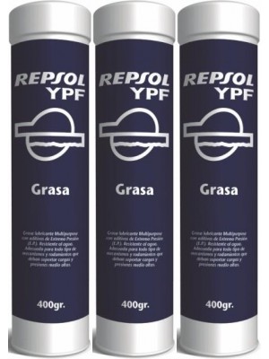 Repsol Lithium Schmierfett MP 2 Fett Kartusche 3x 400 Gramm