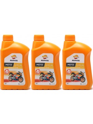 Repsol Motorrad Motoröl MOTO COMPETICION 2T 1 Liter 3x 1l = 3 Liter