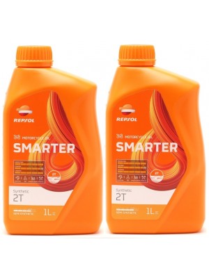 Repsol Motorrad Motoröl SMARTER Synthetic 2T 1 Liter 2x 1l = 2 Liter