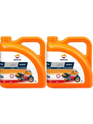 Repsol Motorrad Motoröl MOTO HMEOC 4T 10W30 2x 4l = 8 Liter