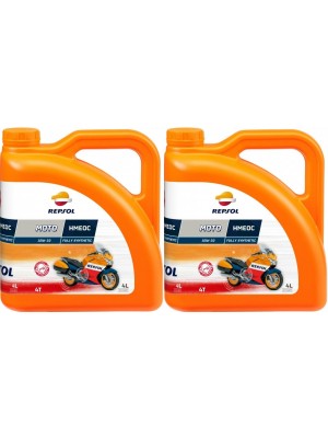 Repsol Motorrad Motoröl MOTO HMEOC 4T 10W30 2x 4l = 8 Liter