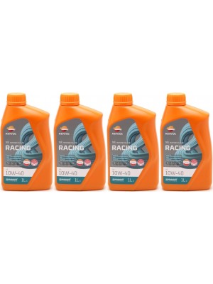Repsol Motorrad Motoröl MOTO RACING 4T 10W40 1 Liter 4x 1l = 4 Liter