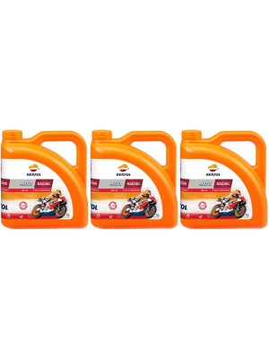 Repsol Motorrad Motoröl MOTO RACING 4T 10W40 3x 4l = 12 Liter