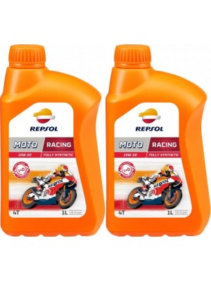 Repsol Motorrad Motoröl MOTO RACING 4T 10W50 1 Liter 2x 1l = 2 Liter