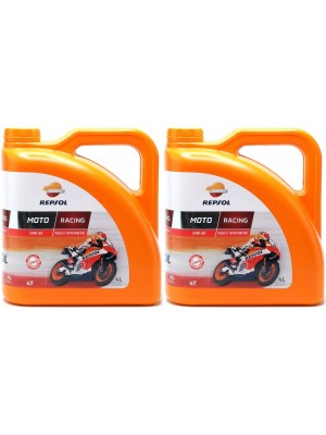 Repsol Motorrad Motoröl MOTO RACING 4T 10W50 2x 4l = 8 Liter