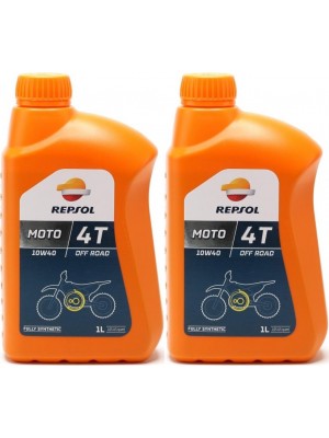 Repsol Motorrad Motoröl MOTO OFF ROAD 4T 10W40 1 Liter 2x 1l = 2 Liter