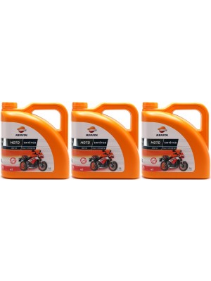 Repsol Motorrad Motoröl MOTO SINTETICO 4T 10W40 3x 4l = 12 Liter