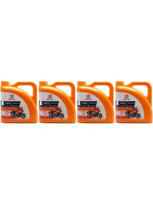 Repsol Motorrad Motoröl MOTO SINTETICO 4T 10W40 4x 4l = 16 Liter