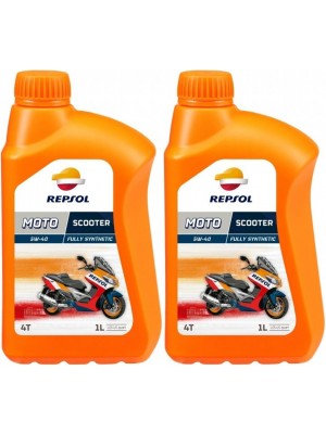 Repsol Motorrad Motoröl MOTO SCOOTER 4T 5W40 1 Liter 2x 1l = 2 Liter