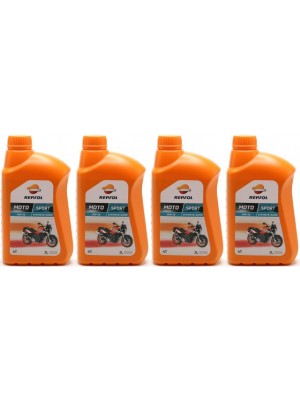 Repsol Motorrad Motoröl MOTO SPORT 4T 10W30 1 Liter 4x 1l = 4 Liter