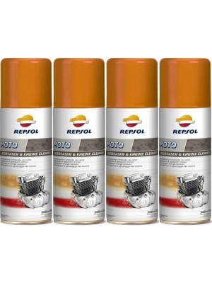 Repsol Motorrad MOTO DEGREASER & ENGINE 4x 300 Milliliter