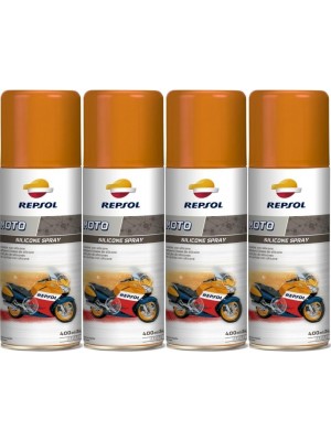 Repsol Motorrad MOTO SILICONE SPRAY 4x 400 Milliliter