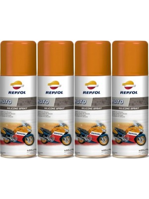 Repsol Motorrad MOTO SILICONE SPRAY 4x 400 Milliliter