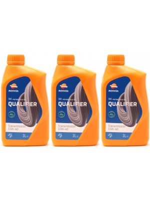 Repsol Motorrad Getriebeöl QUALIFIER TRANSMISION 10W-40 1 Liter 3x 1l = 3 Liter