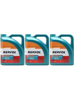 Repsol Motoröl ELITE EVOLUTION 5W40 3x 5 = 15 Liter
