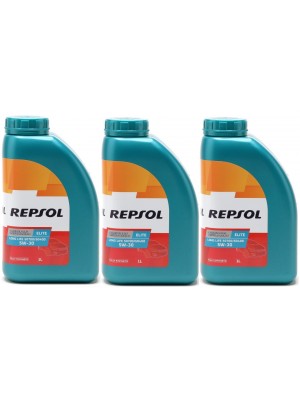 Repsol Motoröl ELITE LONG LIFE 50700/50400 5W30 1 Liter 3x 1l = 3 Liter