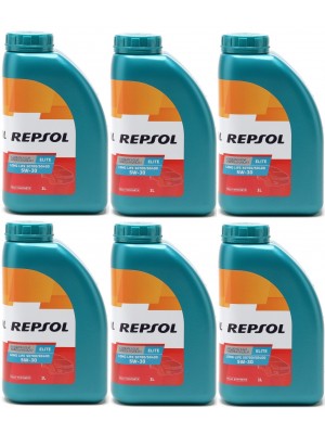 Repsol Motoröl ELITE LONG LIFE 50700/50400 5W30 1 Liter 6x 1l = 6 Liter