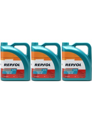 Repsol Motoröl ELITE COMPETICION 5W40 3x 5 = 15 Liter