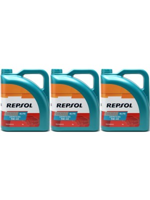 Repsol Motoröl ELITE COMPETICION 5W40 3x 5 = 15 Liter