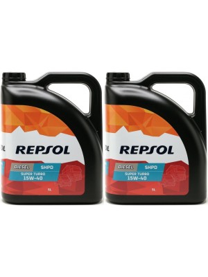 Repsol LKW/ NKW Motoröl SUPER TURBO DIESEL SHPD 15W40 2x 5 = 10 Liter