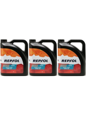 Repsol LKW/ NKW Motoröl SUPER TURBO DIESEL SHPD 15W40 3x 5 = 15 Liter