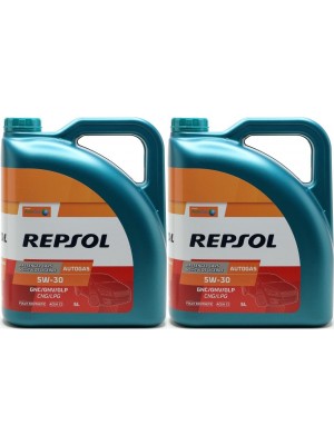 Repsol Gasmotorenöl AUTO GAS 5W30 2x 5 = 10 Liter