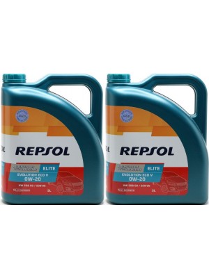 Repsol Motoröl ELITE EVOLUTION ECO V 0W-20 2x 5 = 10 Liter