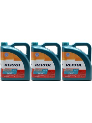 Repsol Motoröl ELITE EVOLUTION ECO V 0W-20 3x 5 = 15 Liter