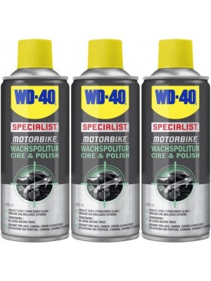 WD-40 Motorbike SPECIALIST Wachspolitur 3x 400 Milliliter