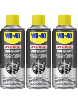 WD-40 Motorbike SPECIALIST Silikonglanzspray 3x 400 Milliliter