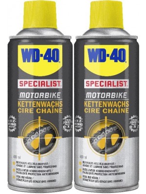 WD-40 Motorbike SPECIALIST Kettenwachs 2x 400 Milliliter