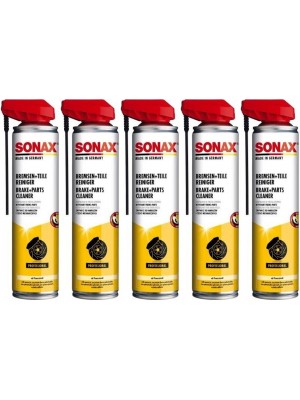 SONAX Bremsen + TeileReiniger mit EasySpray 5x 400 Milliliter
