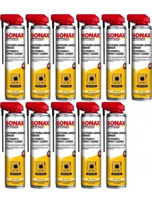 SONAX Elektronik + KontaktReiniger mit EasySpray 11x 400 Milliliter