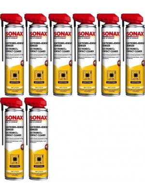 SONAX Elektronik + KontaktReiniger mit EasySpray 8x 400 Milliliter