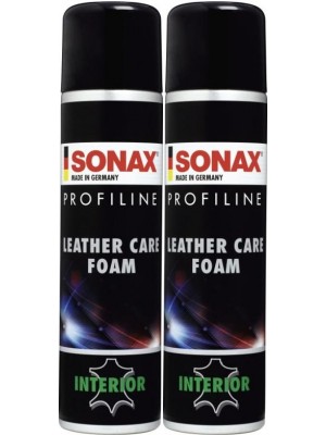 SONAX ProfiLine Leather Care Foam 2x 400 Milliliter