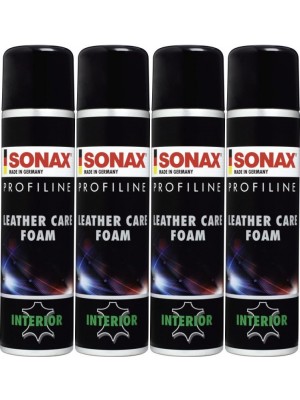SONAX ProfiLine Leather Care Foam 4x 400 Milliliter