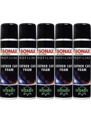 SONAX ProfiLine Leather Care Foam 5x 400 Milliliter