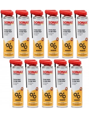 SONAX SilikonSpray mit EasySpray 11x 400 Milliliter