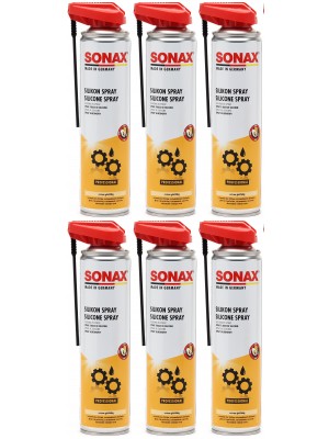 SONAX SilikonSpray mit EasySpray 6x 400 Milliliter