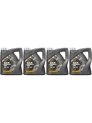 MANNOL 7701 O.E.M. for Chevrolet Opel 4x 4l = 16 Liter